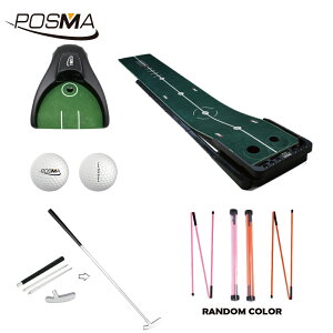 POSMA 高爾夫360度天鵝絨果嶺練習推桿墊(53cm X 300cm) 訓練組合 PG220