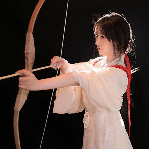 新款神明少女日式寫真主題網紅拍照漢服拍攝手持攝影道具弓箭曇花