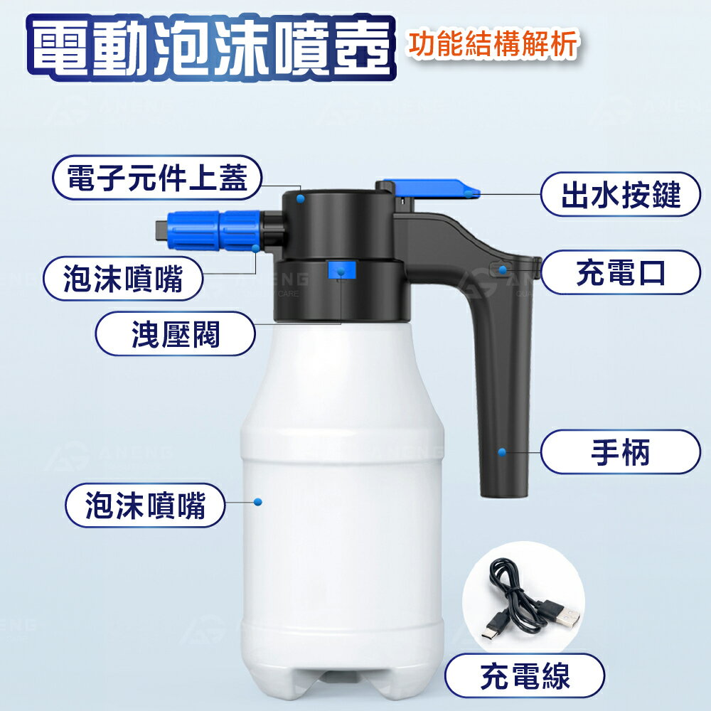 電動噴壺 電動泡沫噴壺 洗車泡沫壺 多功能電動噴壺 耐酸鹼瓶 電動噴壺 洗車電動噴壺 氣壓泡沫噴壺 高壓泡 7