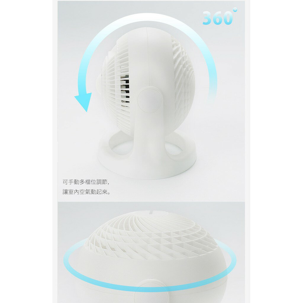 【快速出貨 公司貨】IRIS 空氣 循環扇 HE15 電風扇 桌扇 低噪音對流扇 電 5