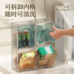EC4W 膠囊茶包化妝品透明收納盒家居辦公室茶水間收納盒桌面咖啡置物架
