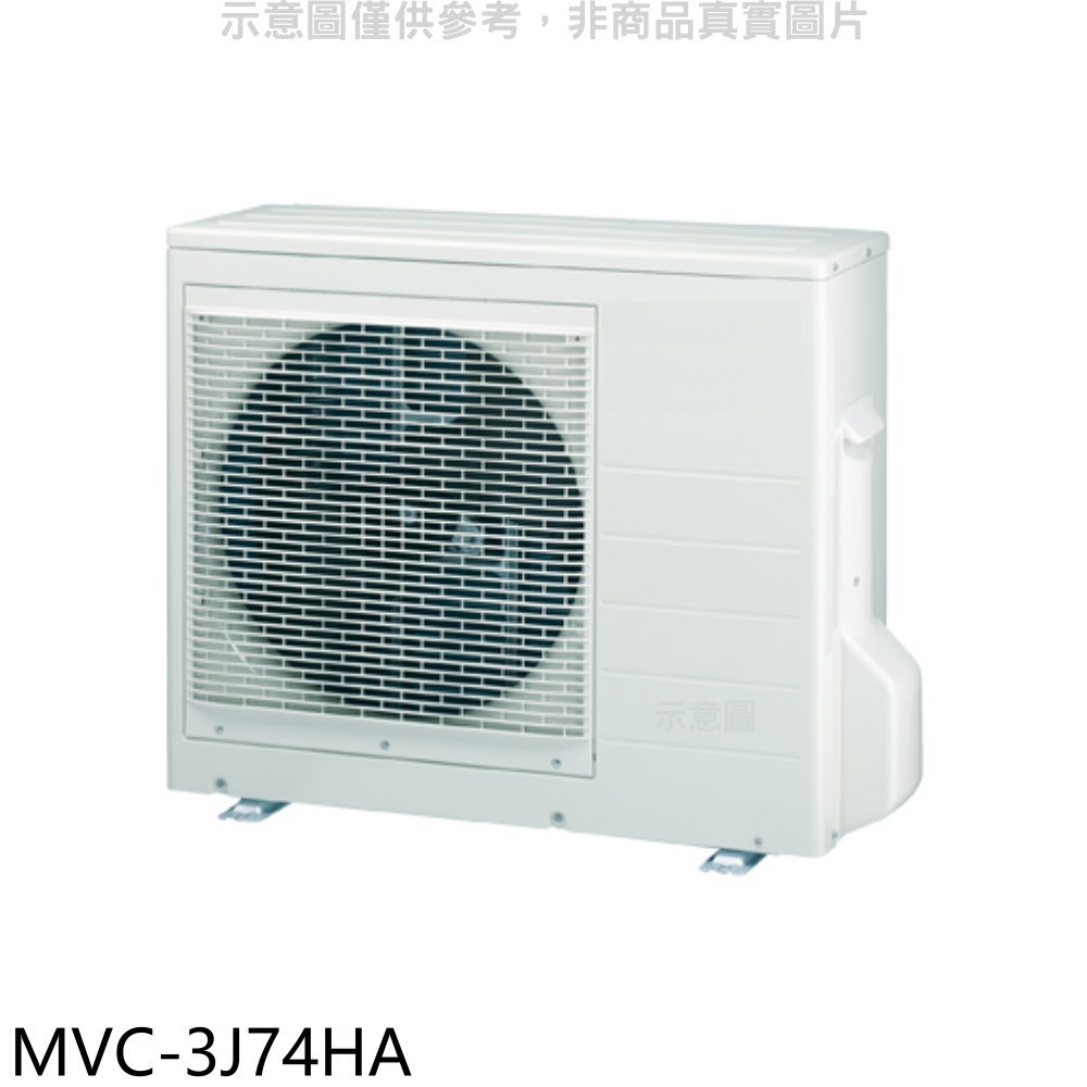 全館領券再折★美的【MVC-3J74HA】變頻冷暖1對3分離式冷氣外機