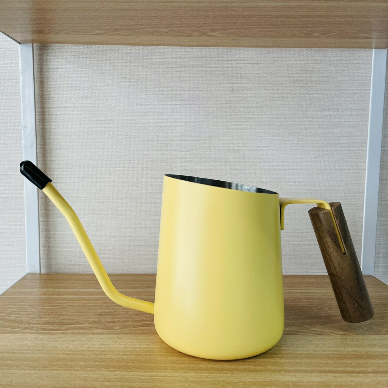 不鏽鋼斜口木手柄手沖壺 C12 330ml 正晃行 AKIRAKOKI 4