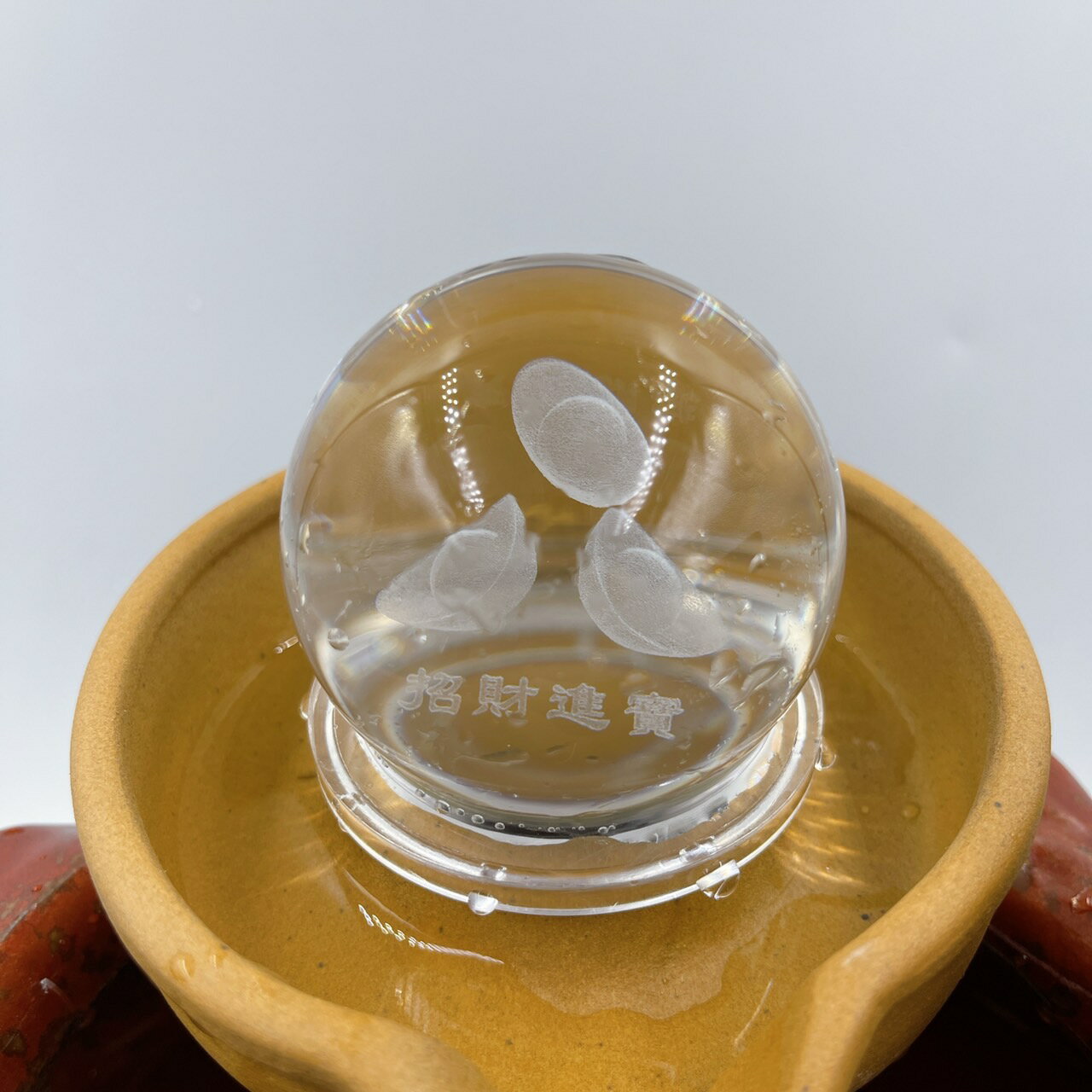 Sweet Heart 田芯開運精選 💯台灣現貨 MIT鶯歌 陶瓷 招財進寶 時來運轉 流水盆 含底座 (錢袋) 6