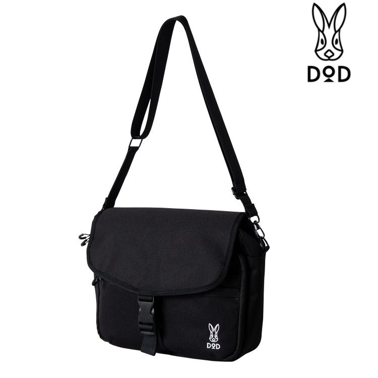 DOD 日本營舞者 DOD DP 矩形單肩背包/側背包/手提包 BA042 BK 黑