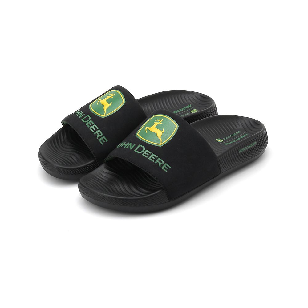 SKECHERS LOW SLIDER JOHN DEERE 拖鞋 黑 256057BBK 男鞋