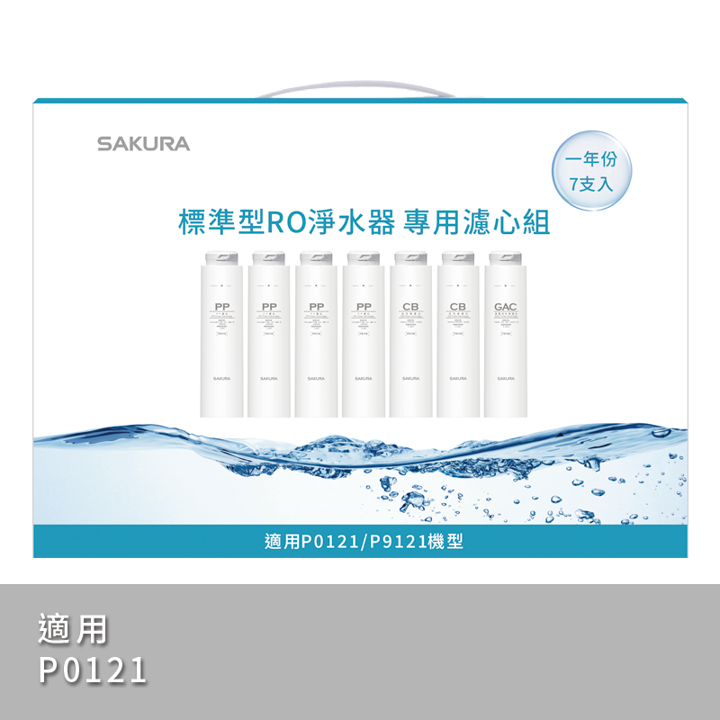 【SAKURA櫻花】P0121淨水器專用一年份濾心F1192【F0110四支｜F0130二支｜F0150一支】