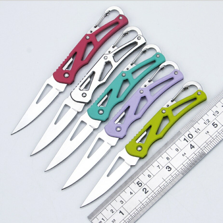 【彩色小折刀】戶外迷你折疊小刀  手柄小折刀 登山 露營 野餐 釣魚 水果刀