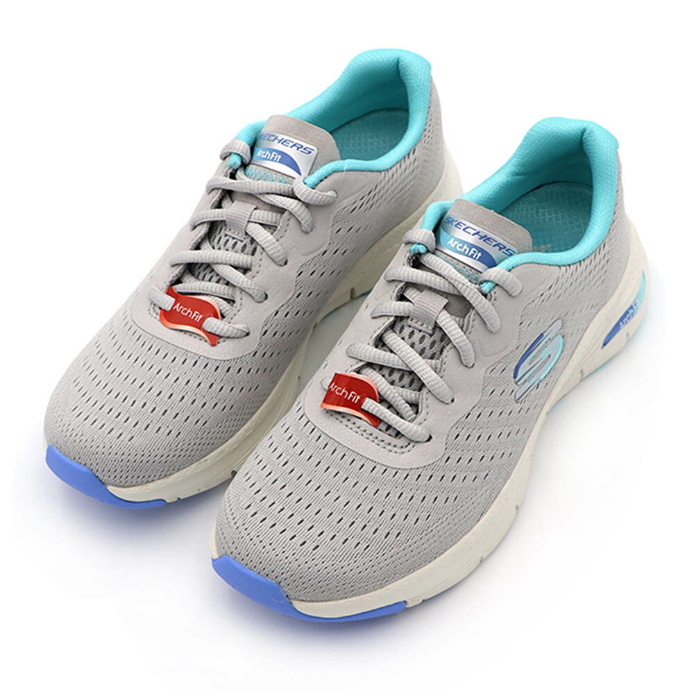 【全館滿額折】 Skechers ARCH FIT 水藍 舒適 支撐 輕量 休閒 運動鞋 女款 NO.J1498【149722GYBL】