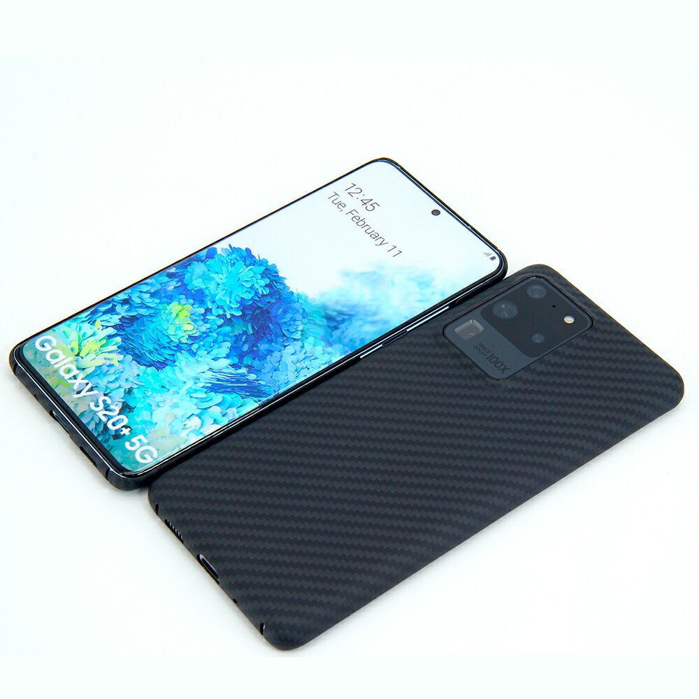Yhzo凱夫拉S20+手機殼適用三星於碳纖維S20ultra車載磁吸手機護套