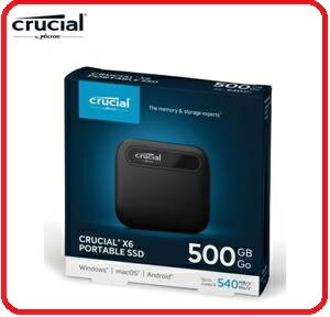 Micron 美光 Crucial X6 500G 外接式SSD CT500X6SSD9