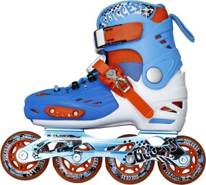 【H.Y SPORT】成功 直排輪 S0410 兒童 花式 伸縮可調尺寸 溜冰鞋 （藍色） 【附鞋袋】免運
