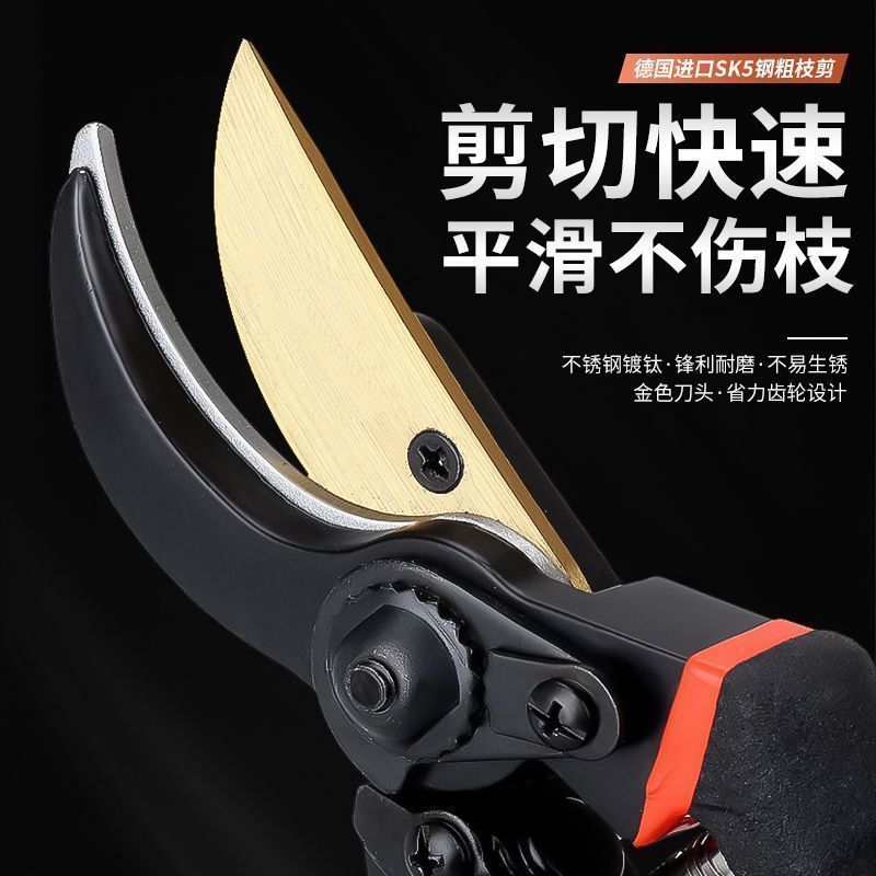 【臺灣公司 可開發票】【德國工藝】鋼剪樹剪子果樹剪修枝剪刀家用花木葡萄修剪鎬強力斧
