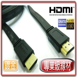 專業級 HDMI公-公 超薄扁型線材 支援1.4版-富廉網