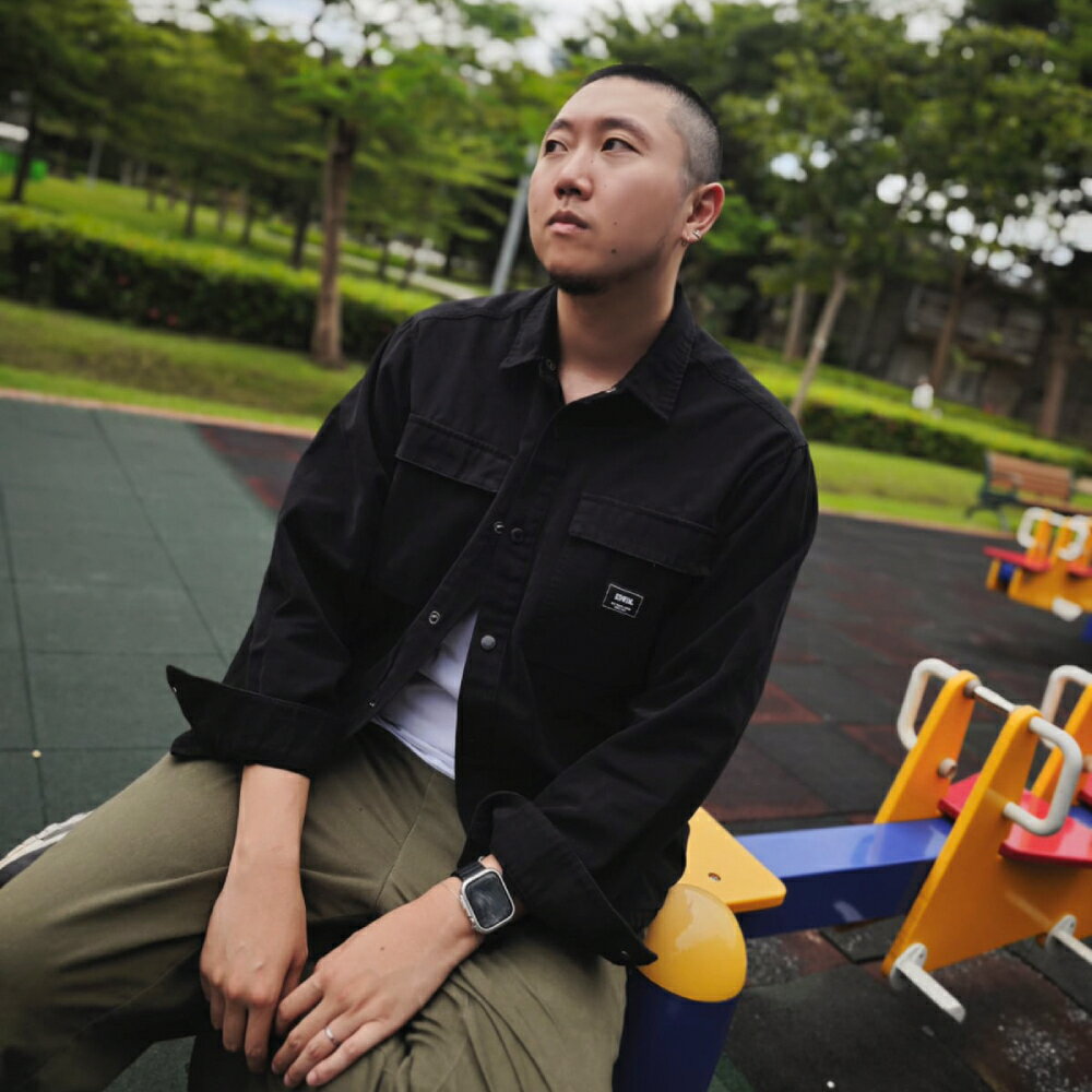 EDWIN 男款 工裝夾克外套 (黑色) 1