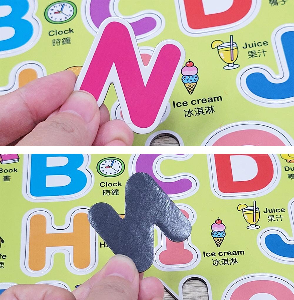 媽媽買 磁鐵學習貼 學一學系列 123 ㄅㄆㄇ ABC abc 幼兒磁性字母數字 早教語文啟蒙 冰箱磁貼 教具台灣現貨 8