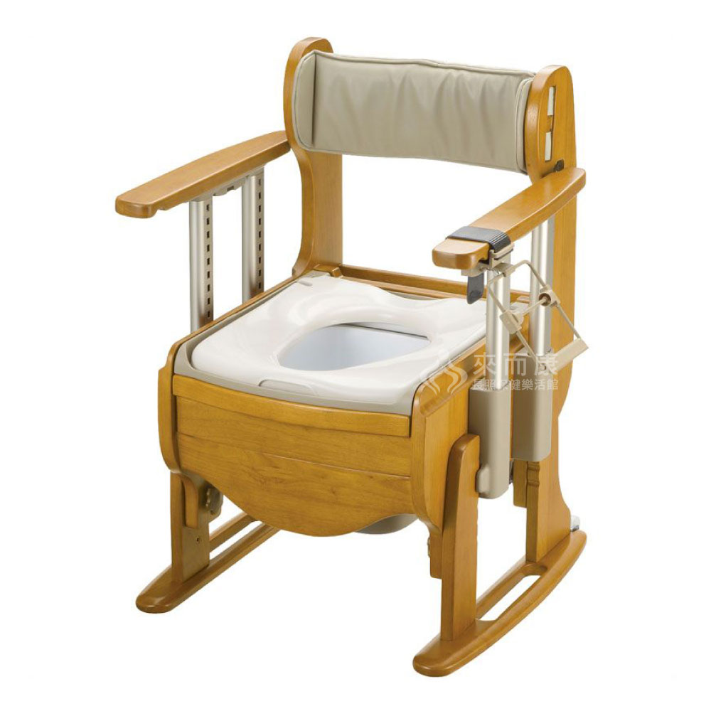 <br/><br/>  18670 Richell 天然木製舒適洗優便椅 升降式扶手<br/><br/>