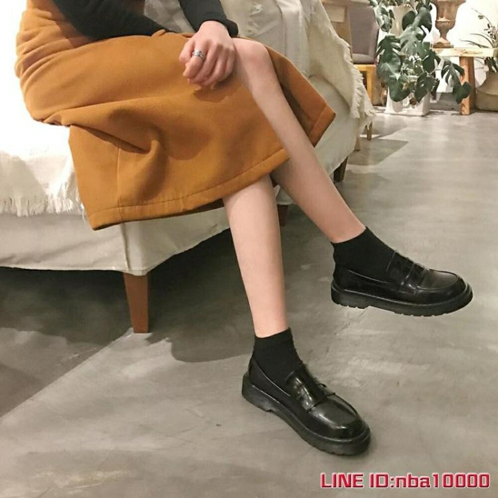 英倫風小皮鞋韓版日系軟妹原宿ins小皮鞋女ulzzang潮學院風平底樂福鞋學生單鞋歐歐流行館
