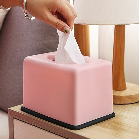 歐式塑料抽紙盒創意客廳家用紙巾盒簡約可愛餐巾紙餐廳家居卷紙筒