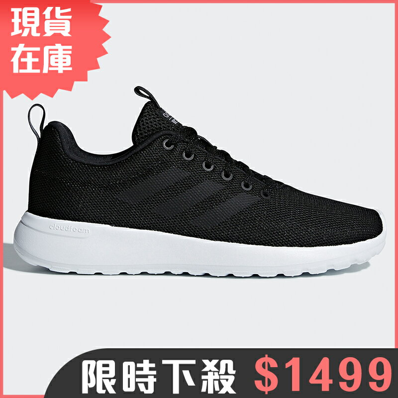 ★現貨在庫★ Adidas NEO LITE RACER CLN 女鞋 慢跑 休閒 輕量 透氣 黑【運動世界】BB6896