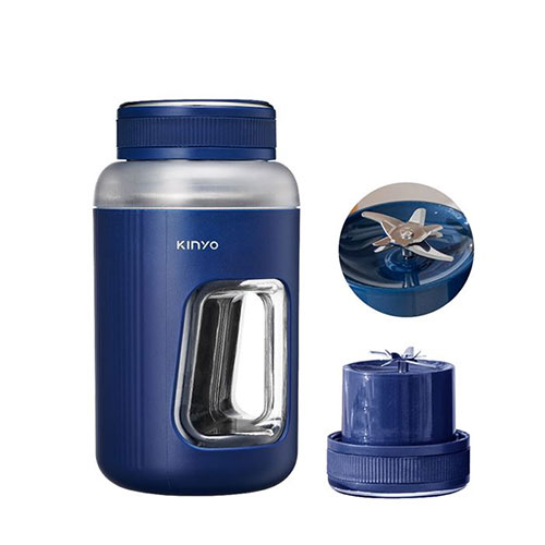 KINYO 無線隨行杯果汁機 藍 JRU-750【愛買】 2