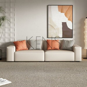【KENS】沙發 沙發椅 豆腐方塊客廳布藝沙發大小戶型意式極簡科技布直排沙發設計師家具