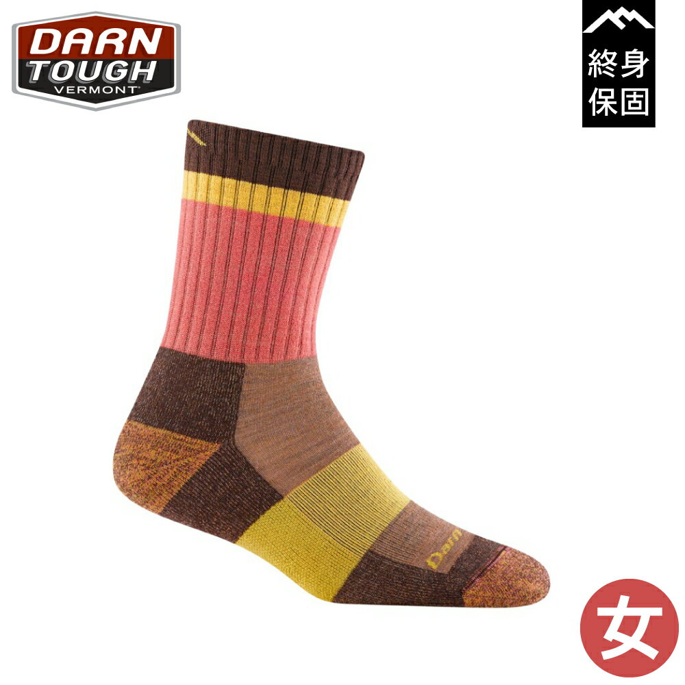【DARN TOUGH 美國 女HEADY BETTY MICRO CREW LIGHTWEIGHT《粉/褐》】5018/羊毛襪