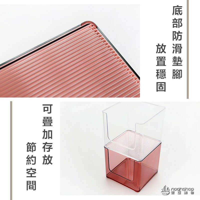 防疫必備 壓克力桌面整理盒 懶角落 浴室 廚房 透明 儲物盒 化妝品 梳妝台 辦公桌面 收納盒 消毒 清潔 殺菌 6