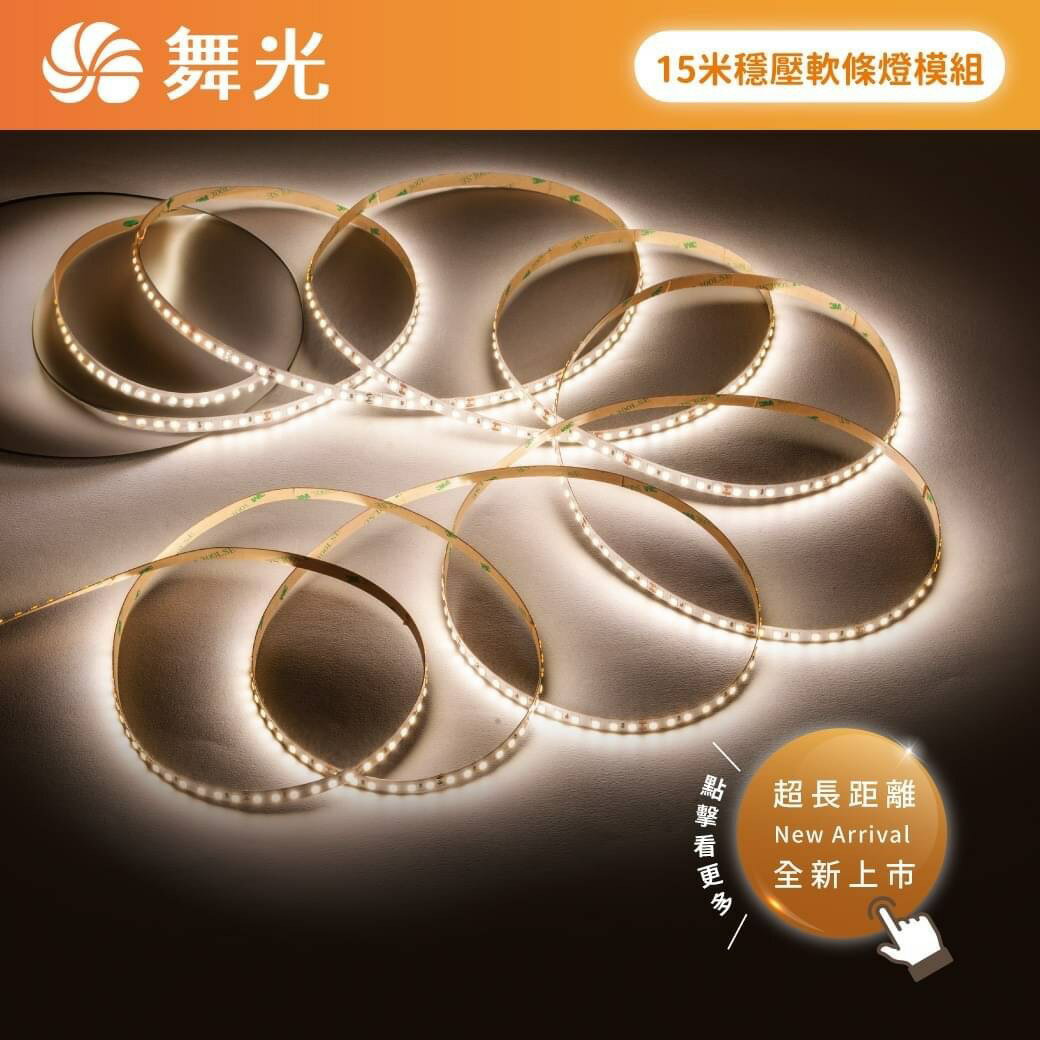 舞光 LED 15米穩壓軟條燈模組 室內專用DC24V 5公分ㄧ剪 2835 120P 高光效 另購外接驅動器 每捆15米