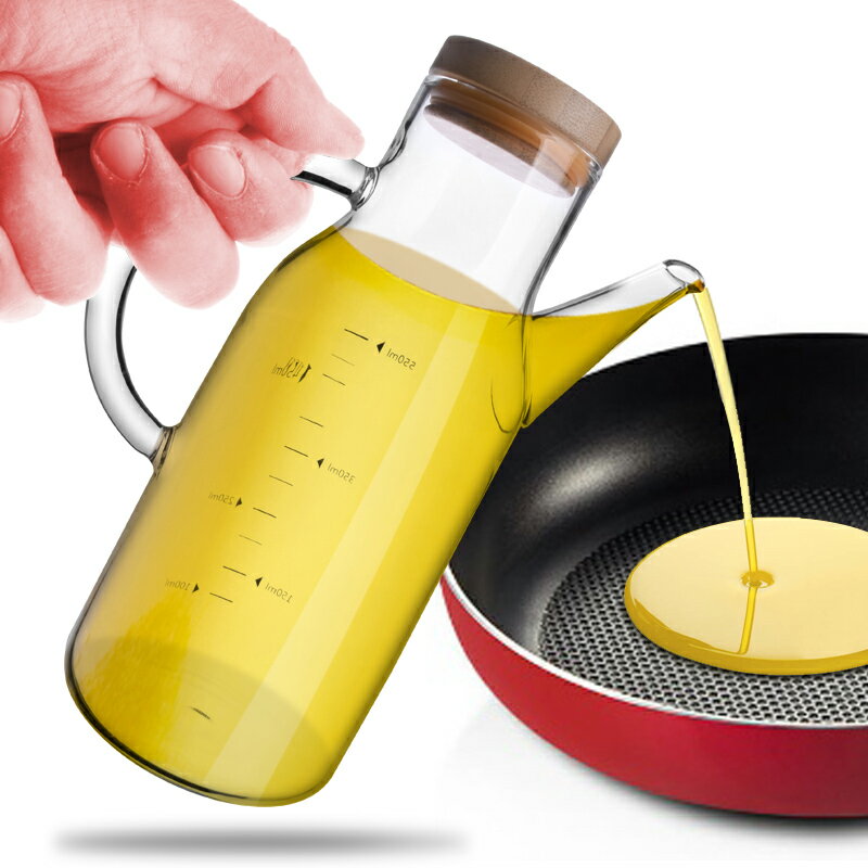 玻璃油壺防漏控油瓶家用小油罐裝油瓶醬油壺大容量醋瓶廚房用品