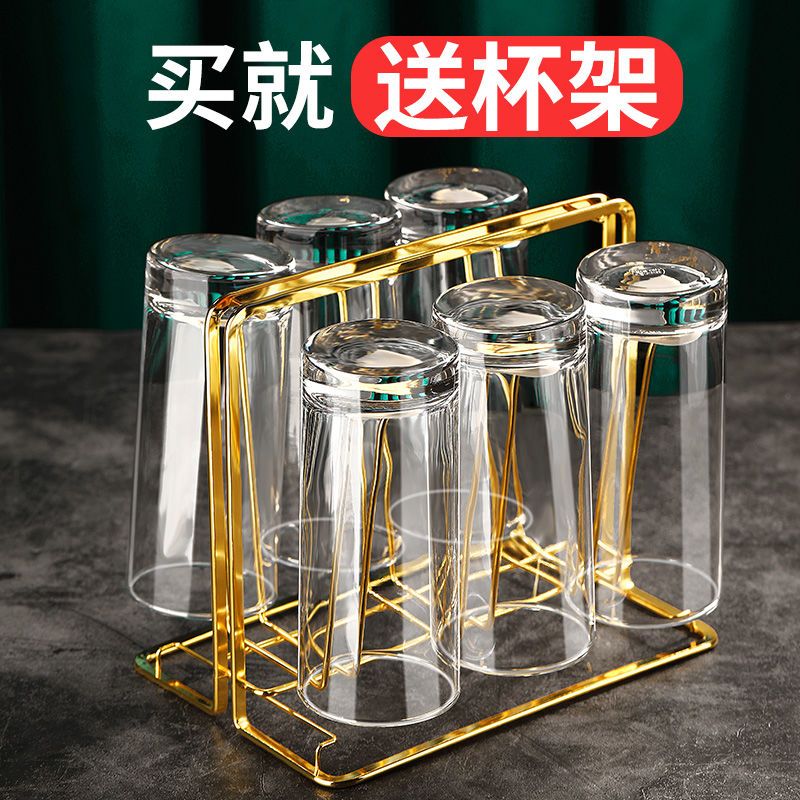 熱銷/免運 家用玻璃杯耐熱耐高溫喝水杯子客廳泡綠茶杯早餐牛奶杯水杯套裝