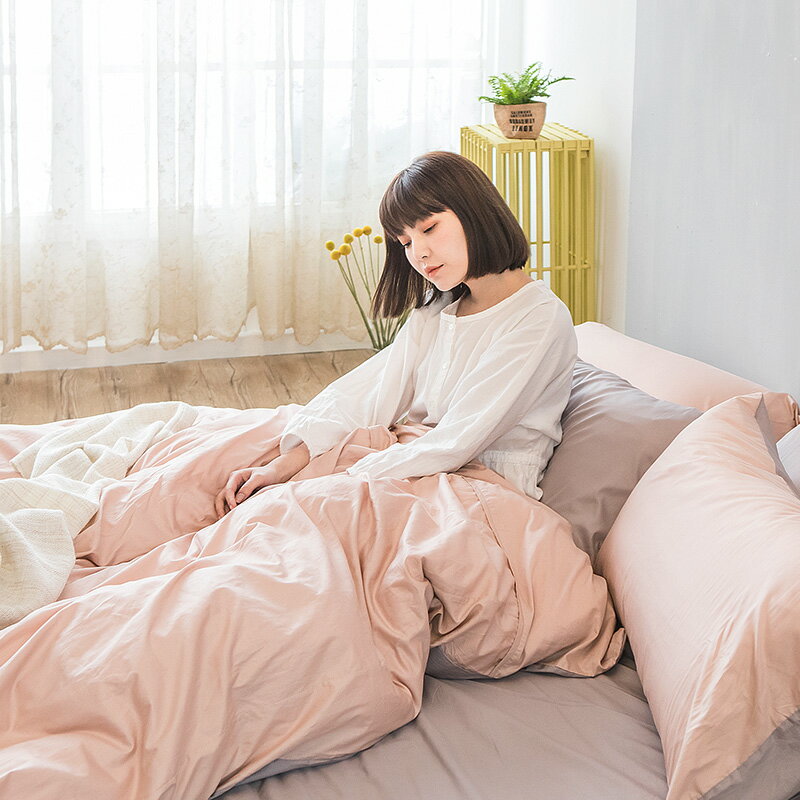 可可粉精梳棉雙人床包