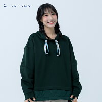 a la sha 連帽拼接尼龍上衣 a la sha 連帽拼接尼龍上衣