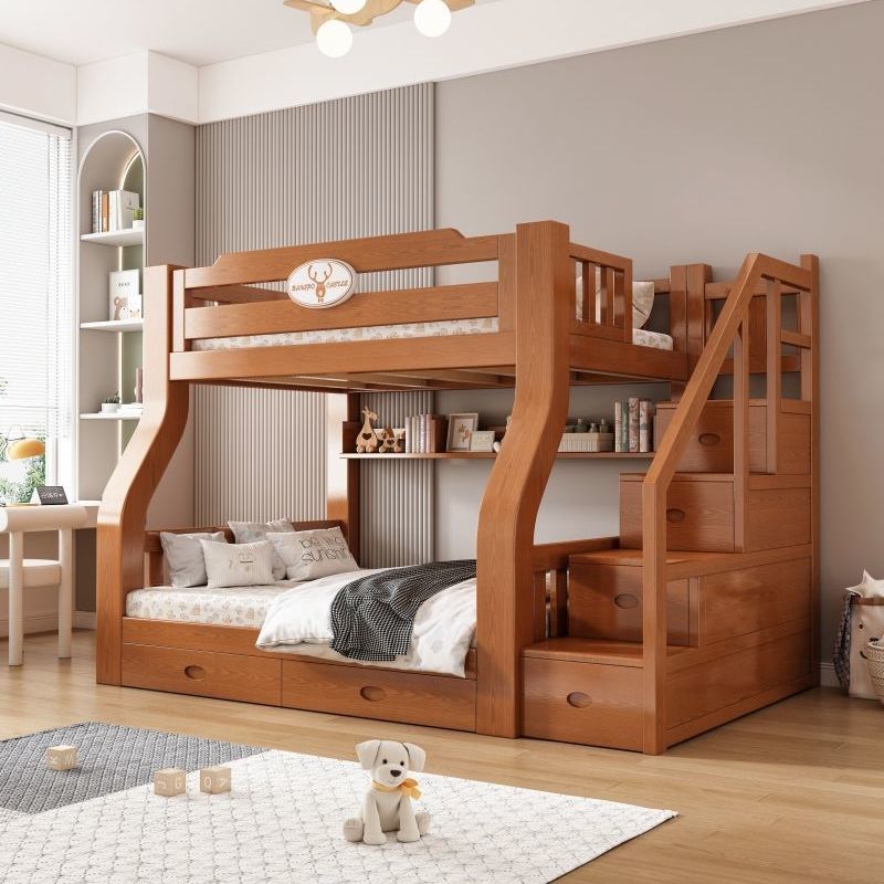 全實木床上下床雙層床高低床子母床上下鋪多功能衣柜雙人床兒童床