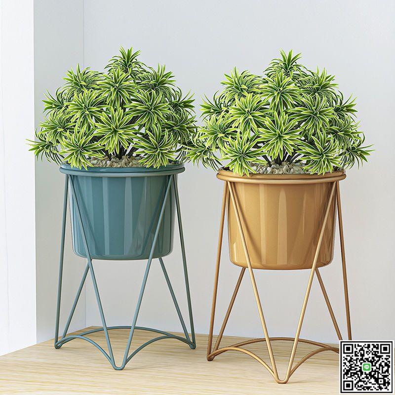 花架北歐室內家用客廳裝飾花架子陽臺簡約花盆窗臺掛架綠蘿多肉-UM.有米家居