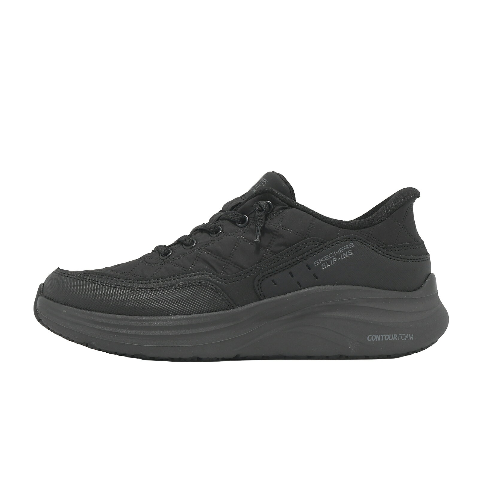 Skechers 工作鞋 Contour Foam SR Slip-Ins 女鞋 寬楦 黑 緩衝 108320WBLK