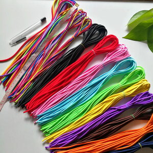 10根傳統長發繩扎馬尾黑頭繩橡皮筋高彈力兒童發飾學生彩色發繩