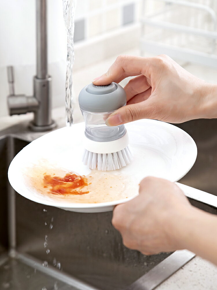 廚房家用刷鍋神器洗鍋刷不粘油創意清潔刷子洗碗刷自動加液去污刷