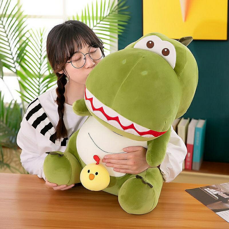 可愛小雞恐龍毛絨玩具公仔娃娃生日禮物零售軟體公仔娃娃軟萌 玩偶/生日/情人/聖誕禮物/毛絨娃娃/抱枕娃娃
