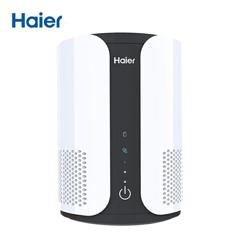 APP下單享點數9%｜空氣清新機 空氣淨化器 空氣清新機海爾(Haier)桌面空氣淨化器迷你辦公桌面除異味煙塵霧霾小型淨化器負離子