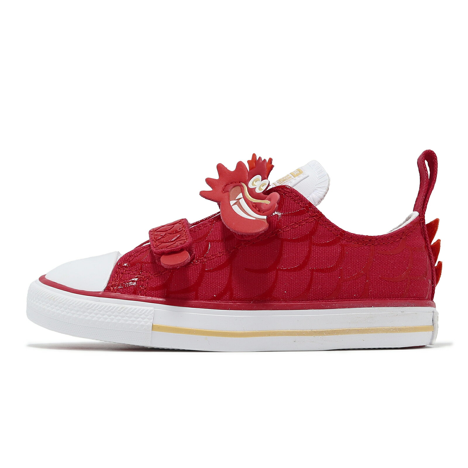 Converse 休閒鞋 Chuck Taylor All Star 2V 小童 紅 金 龍年 CNY 小朋友 帆布鞋