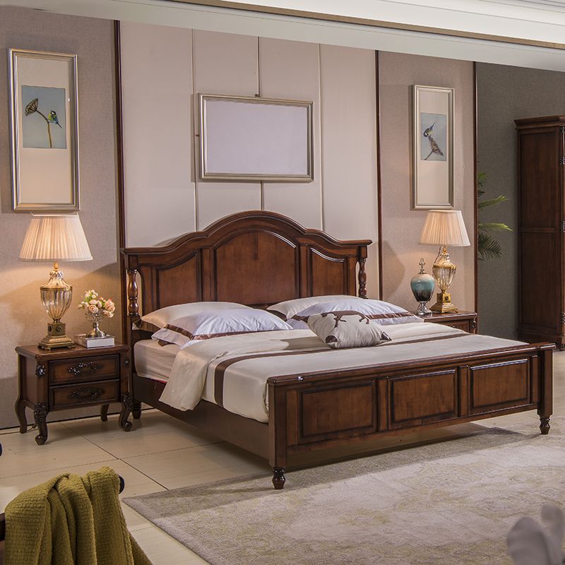 優樂悅~美式實木床1.8米雙人床輕奢現代成人床婚床歐式床主臥高箱床1.5米