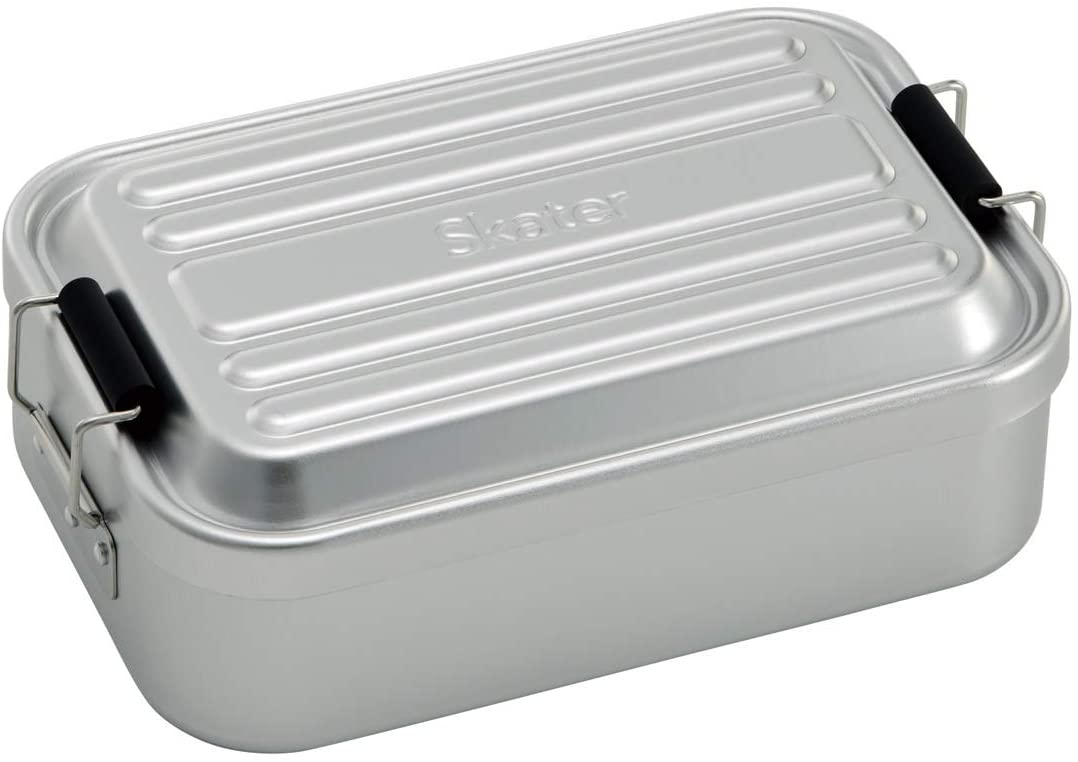 【日本代購】Skater 鋁製便當盒 850 毫升 AFT8B-A 銀色
