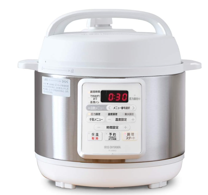 (免運) IRIS OHYAMA PC-EMA3 電壓力 3L 12種自動選單 電快鍋 無水調理 低溫 發酵 日本必買代購