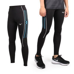 MIZUNO 男緊身長褲 (免運 束褲 訓練 內搭褲 慢跑 路跑 美津濃【06360653】≡排汗專家≡