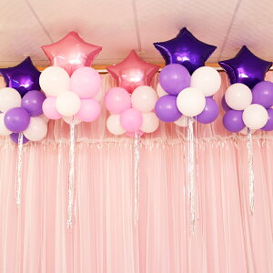 結婚婚房布置吊墜星星氣球18寸愛心吊墜氣球生日裝飾聚會派對用品