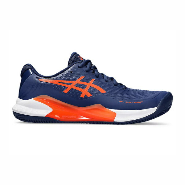 Asics GEL-Challenger 14 CLAY [1041A449-401] 男 網球鞋 紅土用 耐磨 藍橘