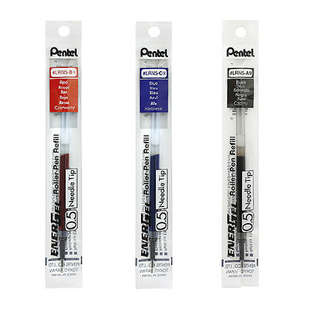 Pentel 飛龍 ENERGEL X 極速鋼珠筆芯 0.5mm  12支/盒 LRN5【領券滿額再折千10/31止】