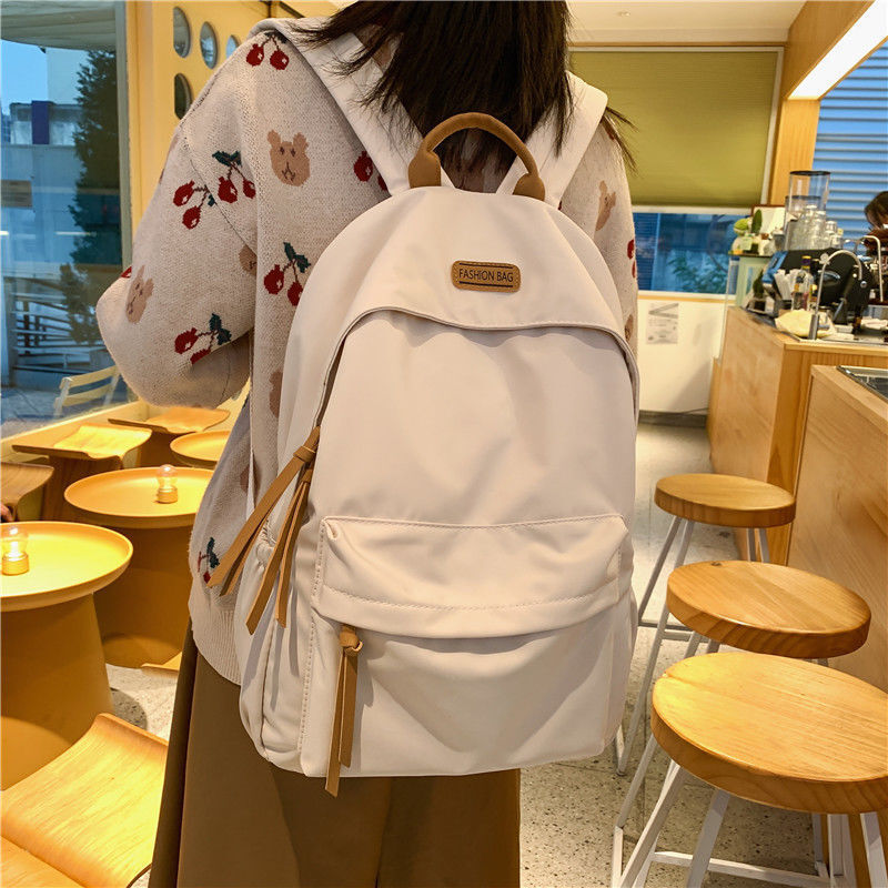 【免運/開立發票】臺灣公司 後揹包 電腦後揹包 旅行包 書包女ins森系百搭高顏值耐臟學生初高中韓版大容