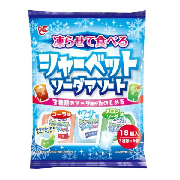 【江戶物語】 ACE Bakery 3味綜合蘇打雪酪 冰沙 360g 可樂 哈密瓜蘇打風味 蒟蒻 擠壓式果凍 日本進口